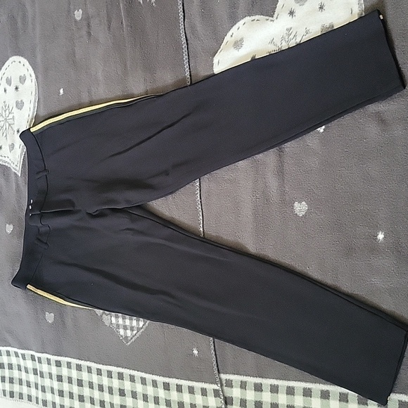Old Navy Black Pixie Ankle Pants with Gold Stripe L - Picture 1 of 9